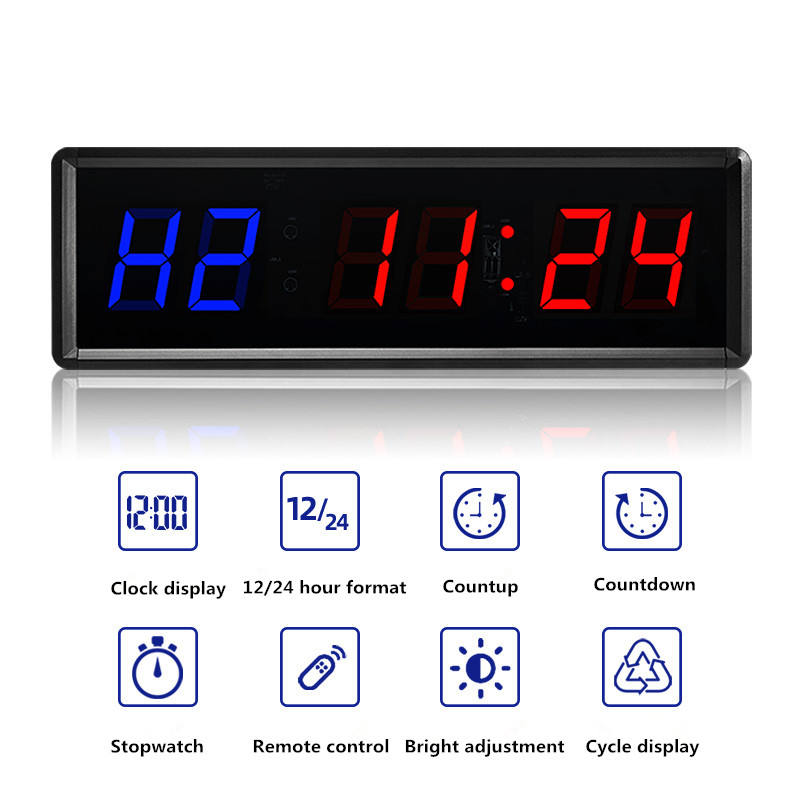 JX 1.5-Inch Sports Clock Timer sports clock timer functions including countdown and count-up