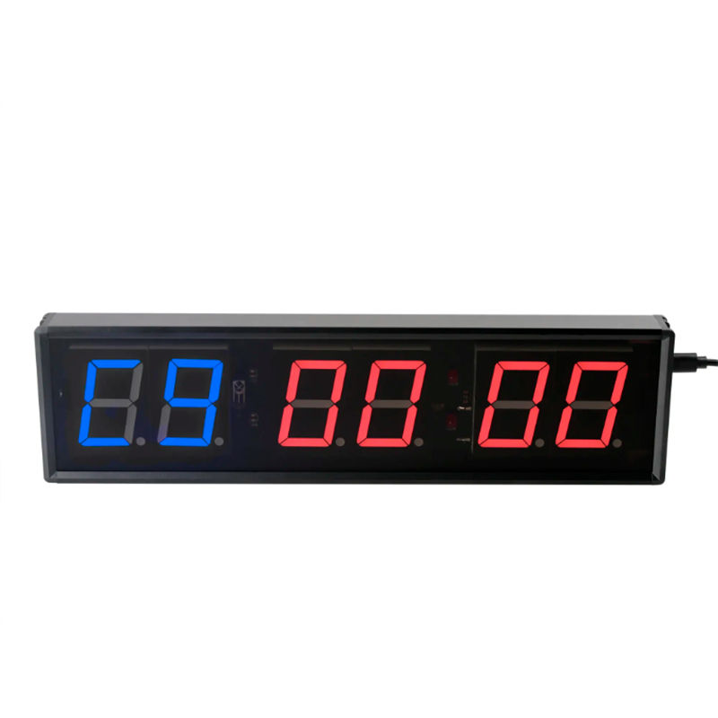 JX 2.3-Inch Wall Gym Timer front display of JX wall mounted LED timer