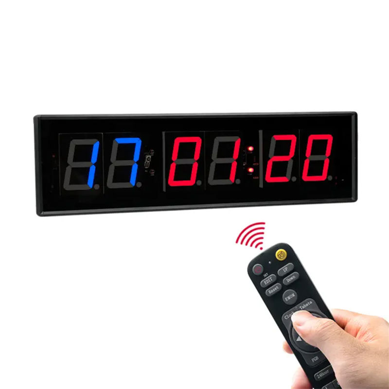 JX 2.3-Inch Wall Gym Timer remote control operation for wall mounted gym timer