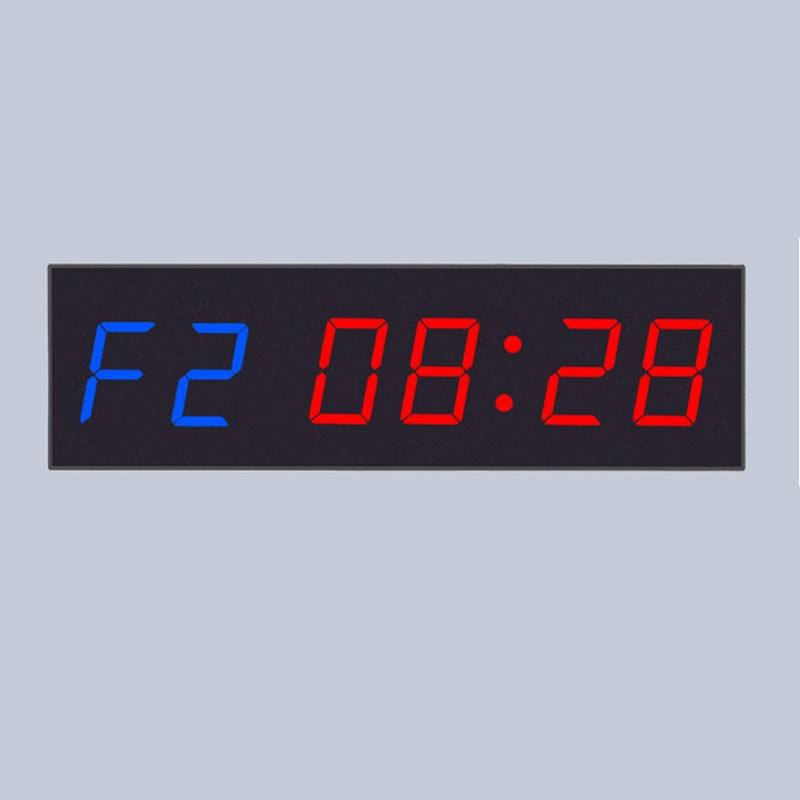 JX 6-Digit Gym Timer front display showing F2 and countdown time