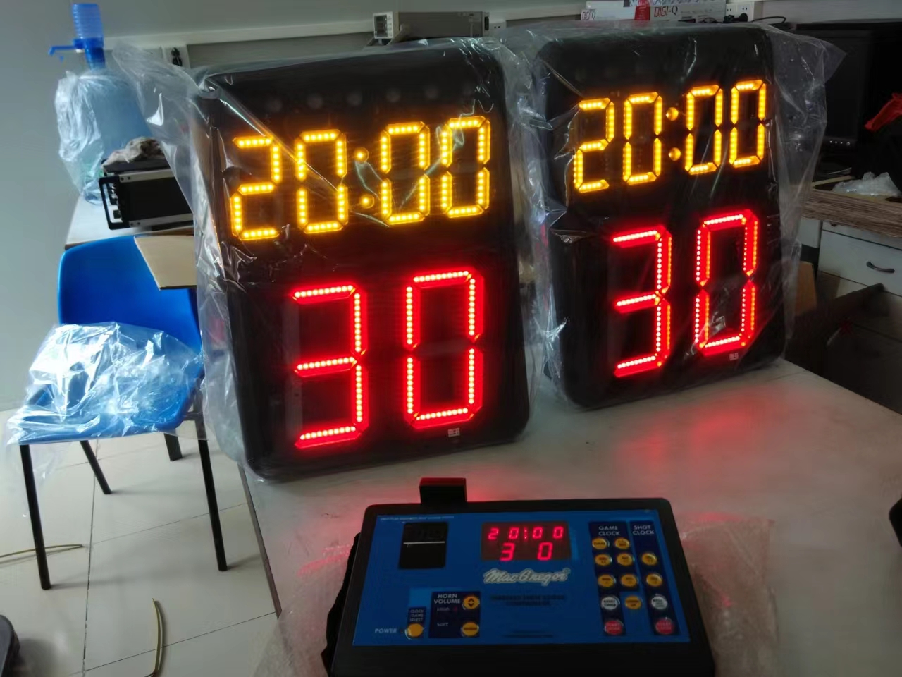 Wireless Shot Clock Pair shot clock pair with controller module